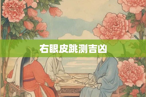 右眼皮跳测吉凶