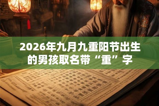 2026年九月九重阳节出生的男孩取名带“重”字