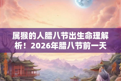 属猴的人腊八节出生命理解析！2026年腊八节前一天是吉日