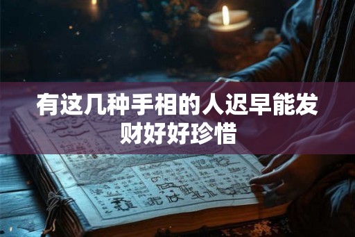 有这几种手相的人迟早能发财好好珍惜