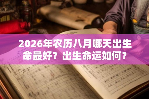 2026年农历八月哪天出生命最好?出生命运如何? 2026年农历八月哪天出生命最好?出生命运如何?