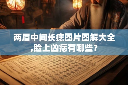两眉中间长痣图片图解大全,脸上凶痣有哪些？