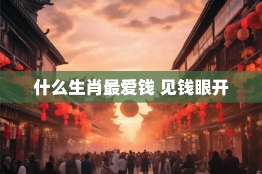 什么生肖最爱钱 见钱眼开