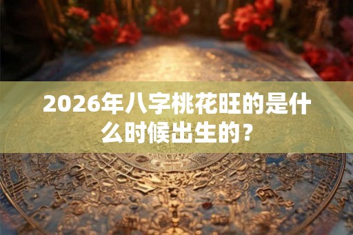 2026年八字桃花旺的是什么时候出生的？