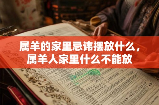 属羊的家里忌讳摆放什么,属羊人家里什么不能放 属羊的家里忌讳摆放什么,属羊人家里什么不能放