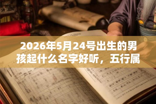 2026年5月24号出生的男孩起什么名字好听，五行属什么