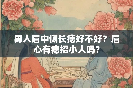 男人眉中侧长痣好不好？眉心有痣招小人吗？