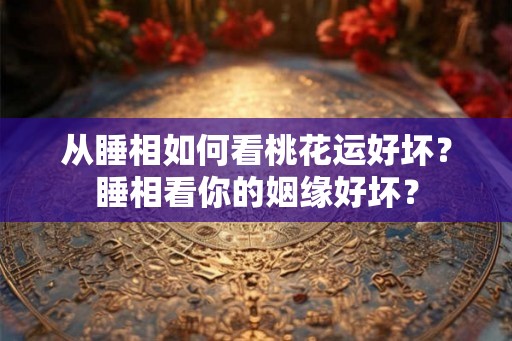 从睡相如何看桃花运好坏？睡相看你的姻缘好坏？