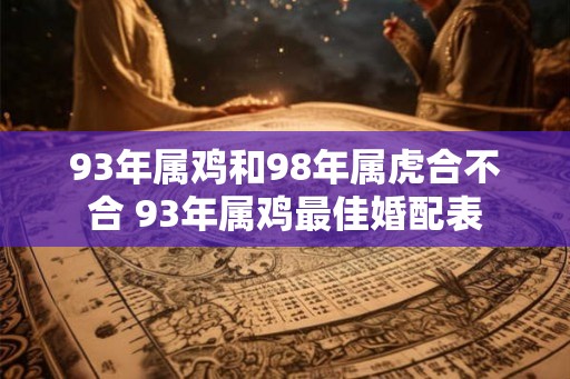 93年属鸡和98年属虎合不合 93年属鸡最佳婚配表 93年属鸡和98年属虎合不合 93年属鸡最佳婚配表