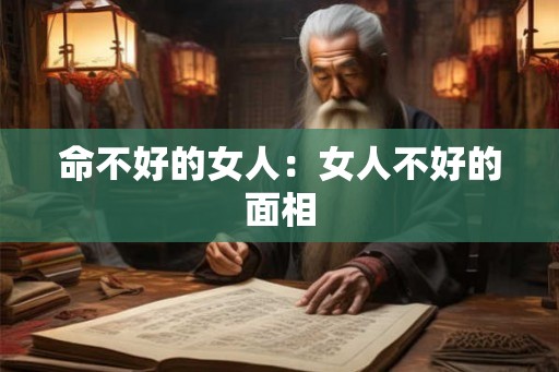 命不好的女人：女人不好的面相