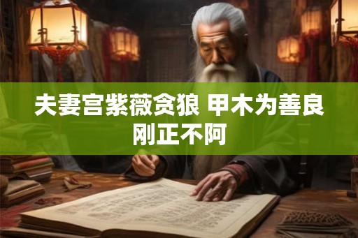 夫妻宫紫薇贪狼 甲木为善良刚正不阿