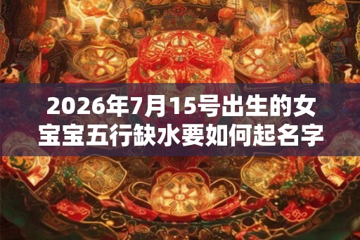 2026年7月15号出生的女宝宝五行缺水要如何起名字