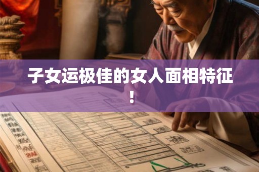 子女运极佳的女人面相特征！