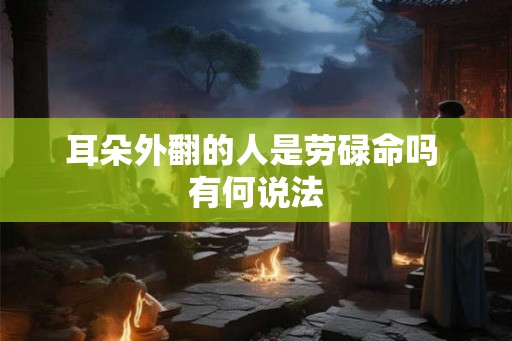 耳朵外翻的人是劳碌命吗 有何说法