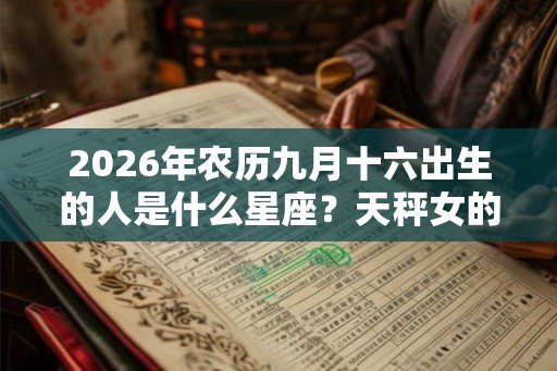 2026年农历九月十六出生的人是什么星座？天秤女的爱情观