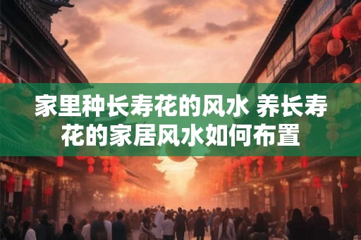 家里种长寿花的风水 养长寿花的家居风水如何布置 家里种长寿花的风水 养长寿花的家居风水如何布置