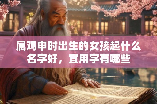 属鸡申时出生的女孩起什么名字好，宜用字有哪些