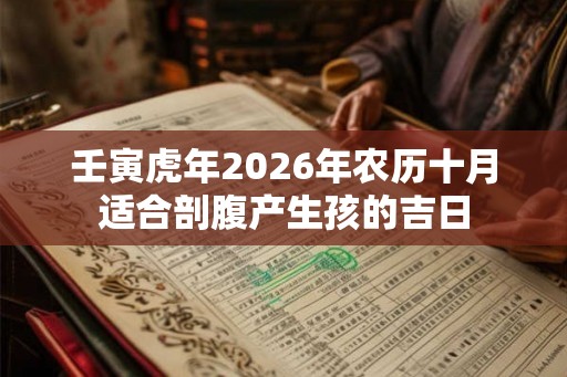 壬寅虎年2026年农历十月适合剖腹产生孩的吉日