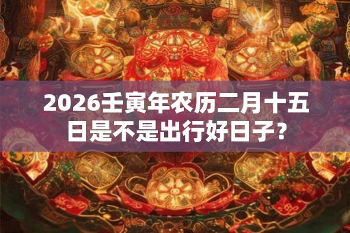 2026壬寅年农历二月十五日是不是出行好日子？