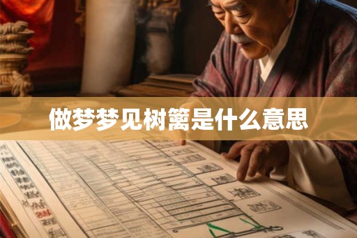 做梦梦见树篱是什么意思