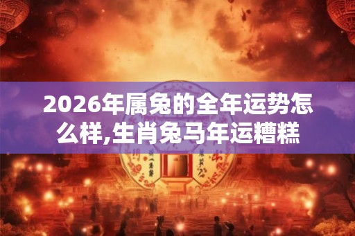 2026年属兔的全年运势怎么样,生肖兔马年运糟糕