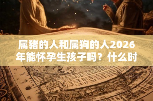 属猪的人和属狗的人2026年能怀孕生孩子吗？什么时辰出生好？