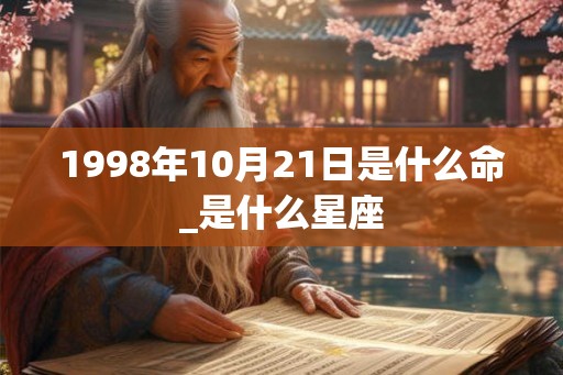 1998年10月21日是什么命_是什么星座