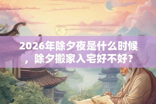 2026年除夕夜是什么时候,除夕搬家入宅好不好? 2026年除夕夜是什么时候,除夕搬家入宅好不好?