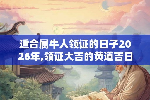 适合属牛人领证的日子2026年,领证大吉的黄道吉日