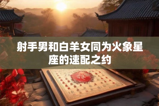 射手男和白羊女同为火象星座的速配之约