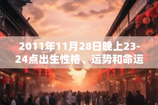 2011年11月28日晚上23-24点出生性格、运势和命运