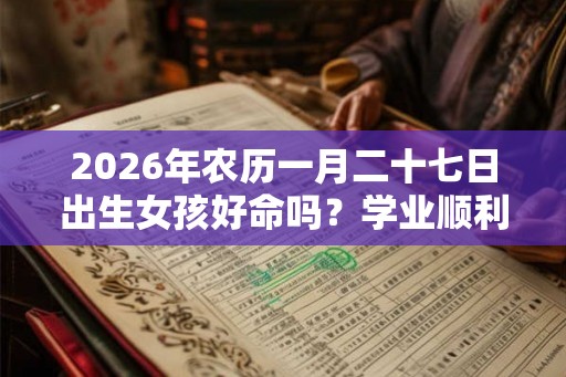2026年农历一月二十七日出生女孩好命吗？学业顺利吗？