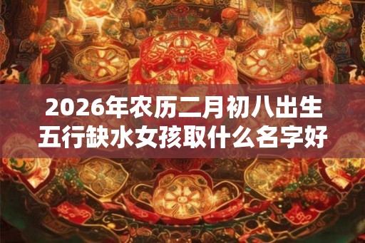 2026年农历二月初八出生五行缺水女孩取什么名字好？