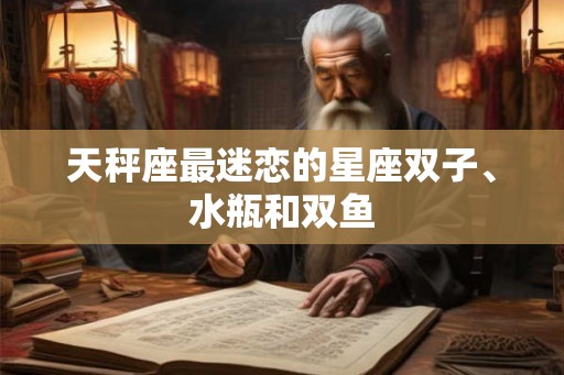 天秤座最迷恋的星座双子、水瓶和双鱼