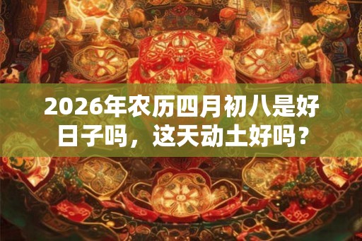 2026年农历四月初八是好日子吗，这天动土好吗？
