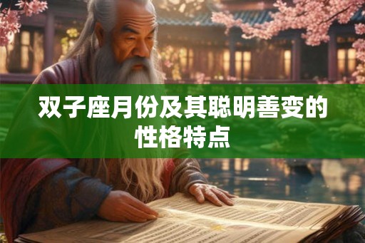 双子座月份及其聪明善变的性格特点