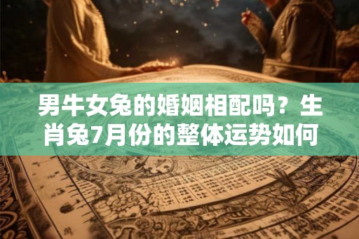 男牛女兔的婚姻相配吗？生肖兔7月份的整体运势如何？