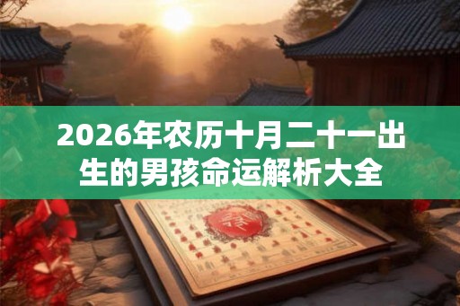 2026年农历十月二十一出生的男孩命运解析大全
