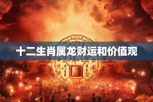 十二生肖属龙财运和价值观