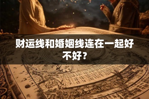 财运线和婚姻线连在一起好不好? 财运线和婚姻线连在一起好不好?