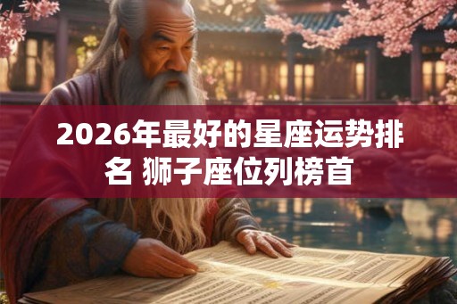 2026年最好的星座运势排名 狮子座位列榜首