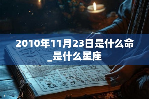 2010年11月23日是什么命_是什么星座