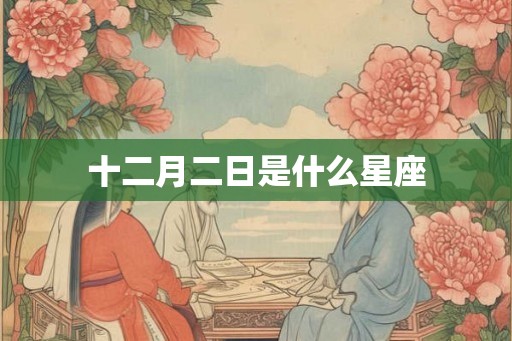 十二月二日是什么星座
