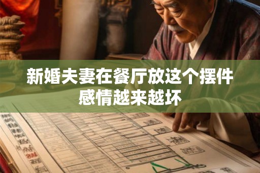 新婚夫妻在餐厅放这个摆件感情越来越坏