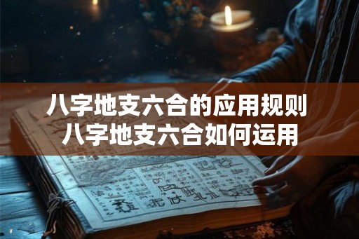 八字地支六合的应用规则 八字地支六合如何运用 八字地支六合的应用规则 八字地支六合如何运用