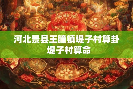 河北景县王瞳镇堤子村算卦  堤子村算命