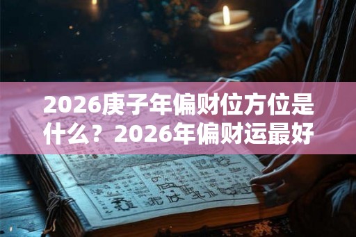 2026庚子年偏财位方位是什么？2026年偏财运最好的生肖