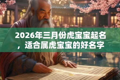 2026年三月份虎宝宝起名，适合属虎宝宝的好名字