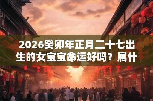 2026癸卯年正月二十七出生的女宝宝命运好吗？属什么