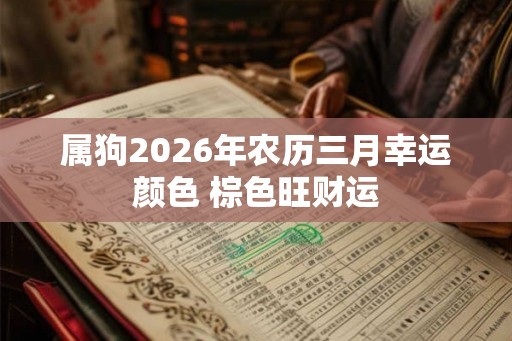 属狗2026年农历三月幸运颜色 棕色旺财运